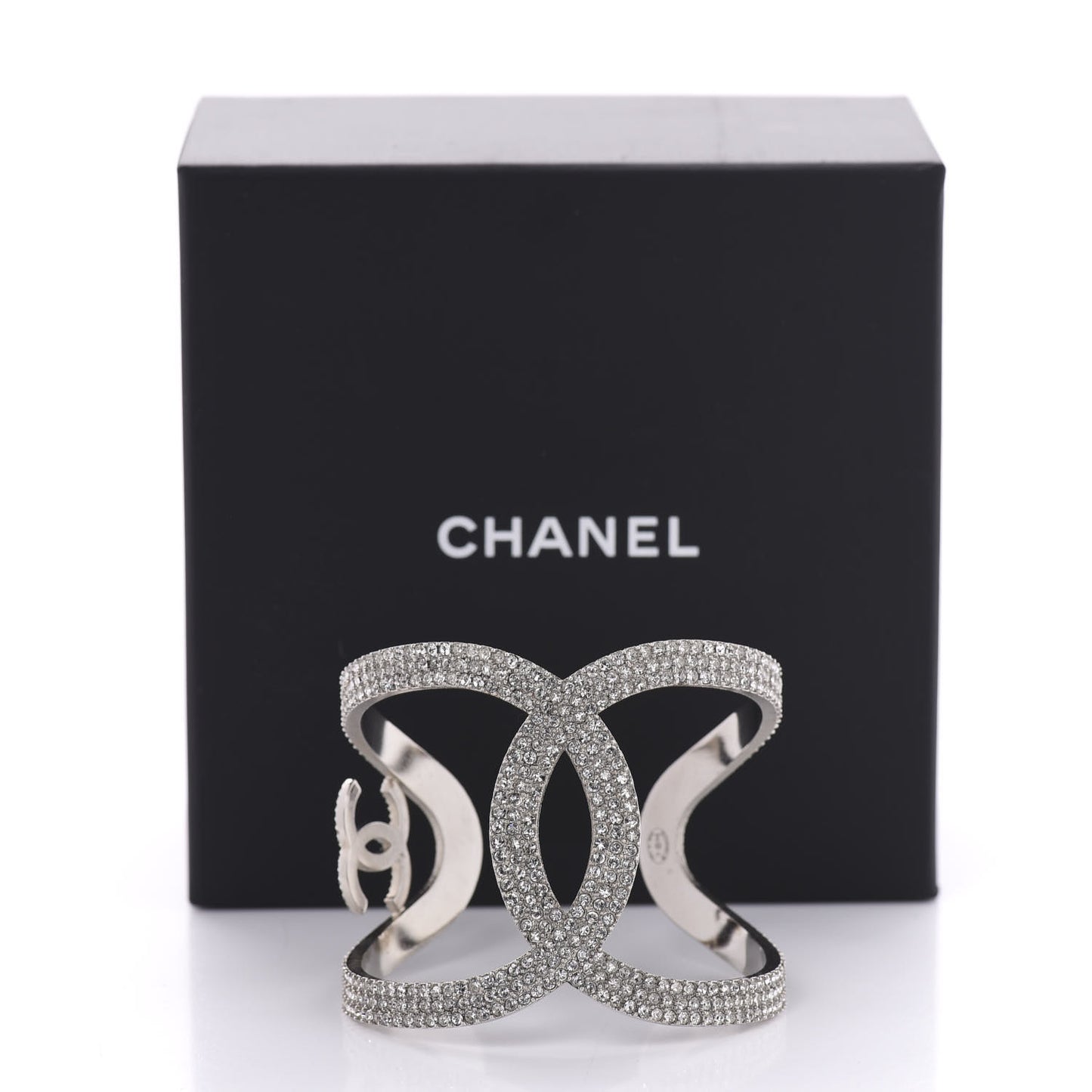 Crystal CC Cuff Silver