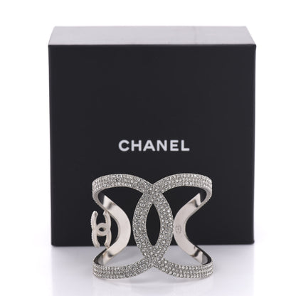 Chanel Crystal CC Cuff Silver 6 of 6