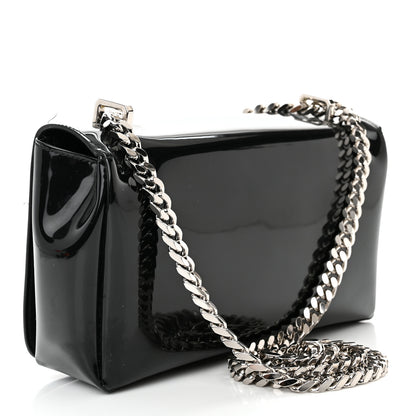 Burberry Patent Kingdom Flap Crossbody Black 3 of 12