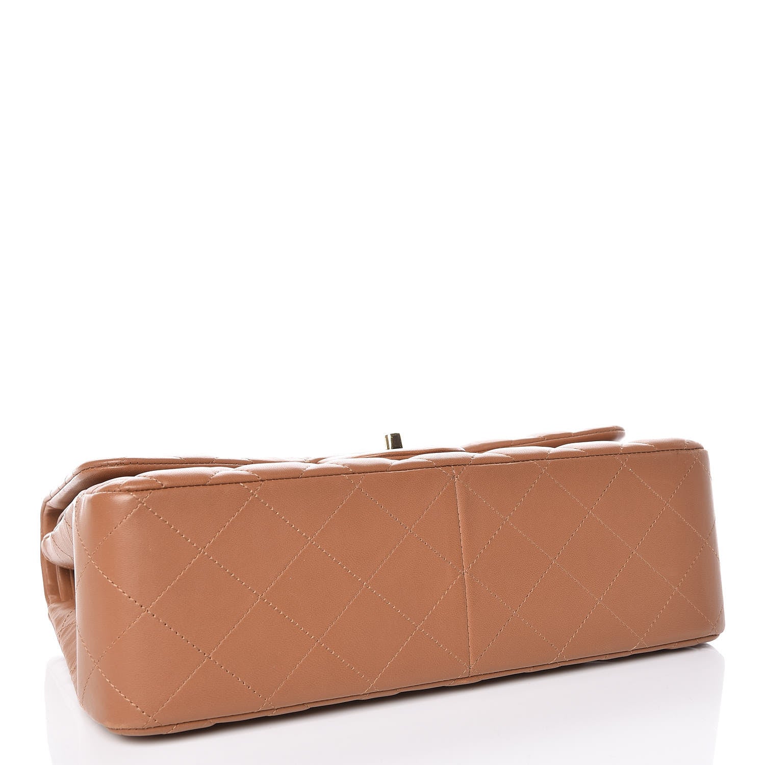 Chanel Lambskin Quilted Jumbo Double Flap Brown 4 of 15