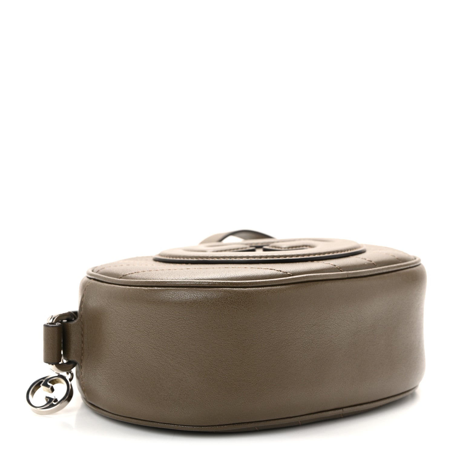 Gucci Sakai Be Green Calfskin Diagonal Stitched Mini Blondie Shoulder Bag Craclet Brown 4 of 9