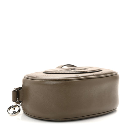 Gucci Sakai Be Green Calfskin Diagonal Stitched Mini Blondie Shoulder Bag Craclet Brown 4 of 9