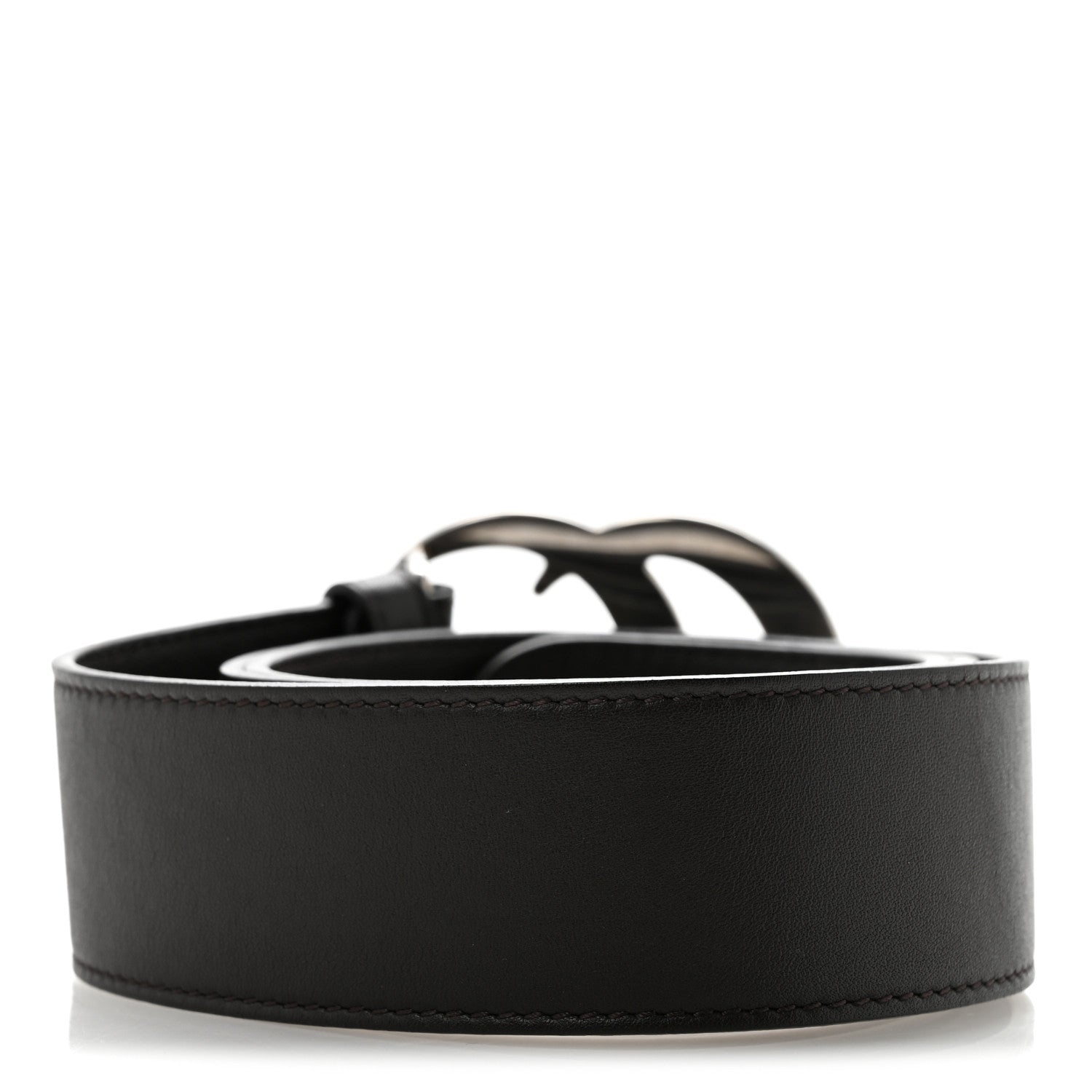 Gucci Moon Calfskin Nickel Double G 40mm Belt 85 34 Dark Cocoa 2 of 8