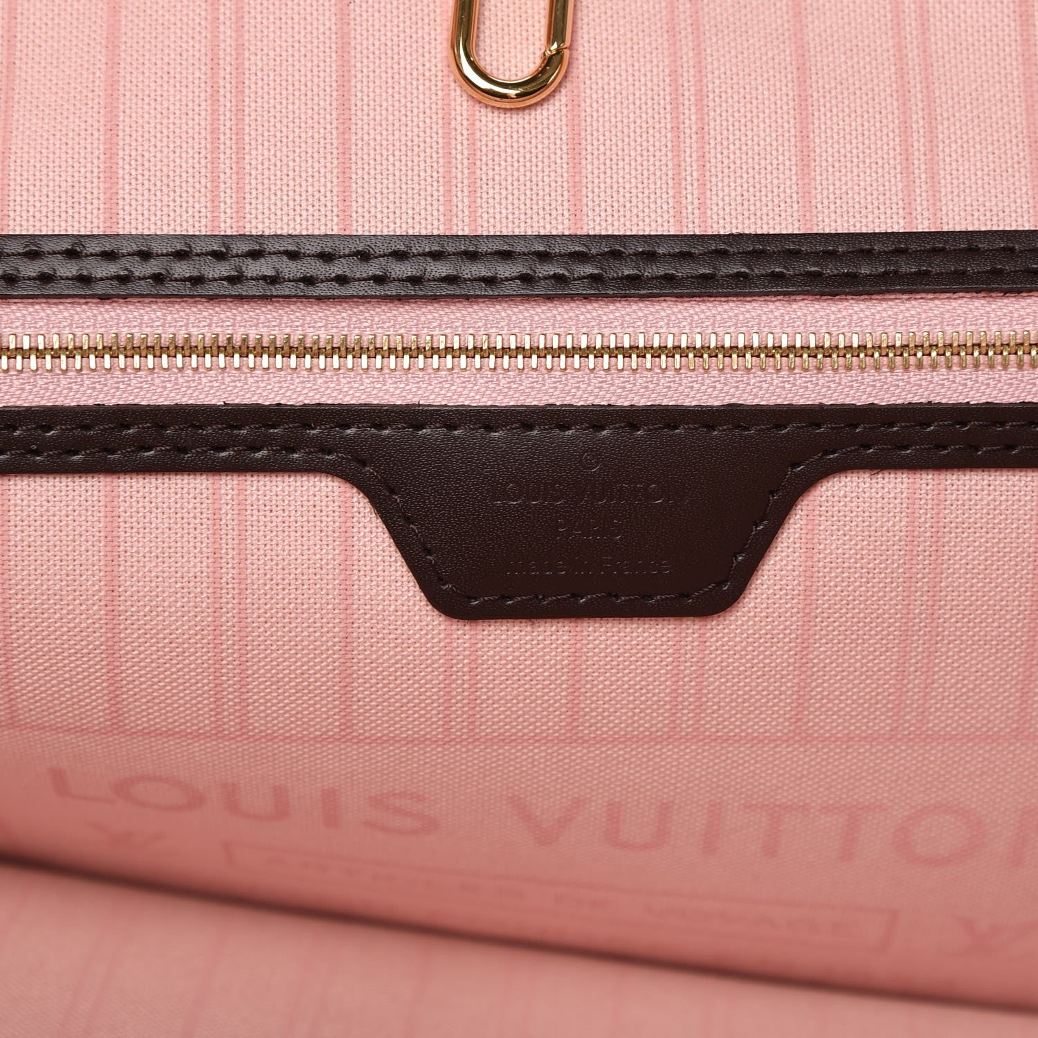 Louis Vuitton Damier Ebene Neo Neverfull MM Rose Ballerine 7 of 9