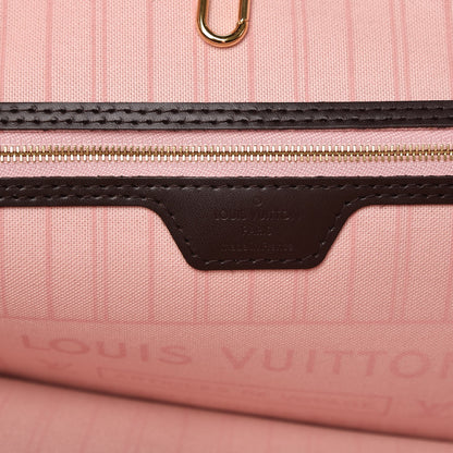 Louis Vuitton Damier Ebene Neo Neverfull MM Rose Ballerine 7 of 9