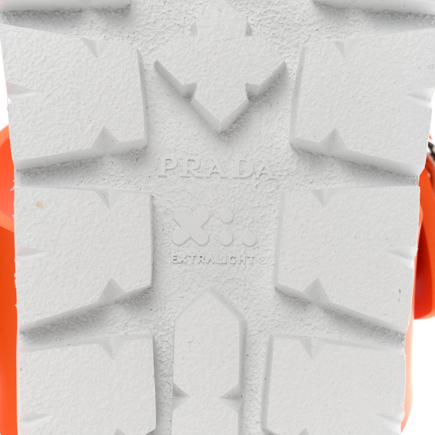 EVA Rubber Buckled Lug Sole 20mm Thong Sandals 35 Papaya