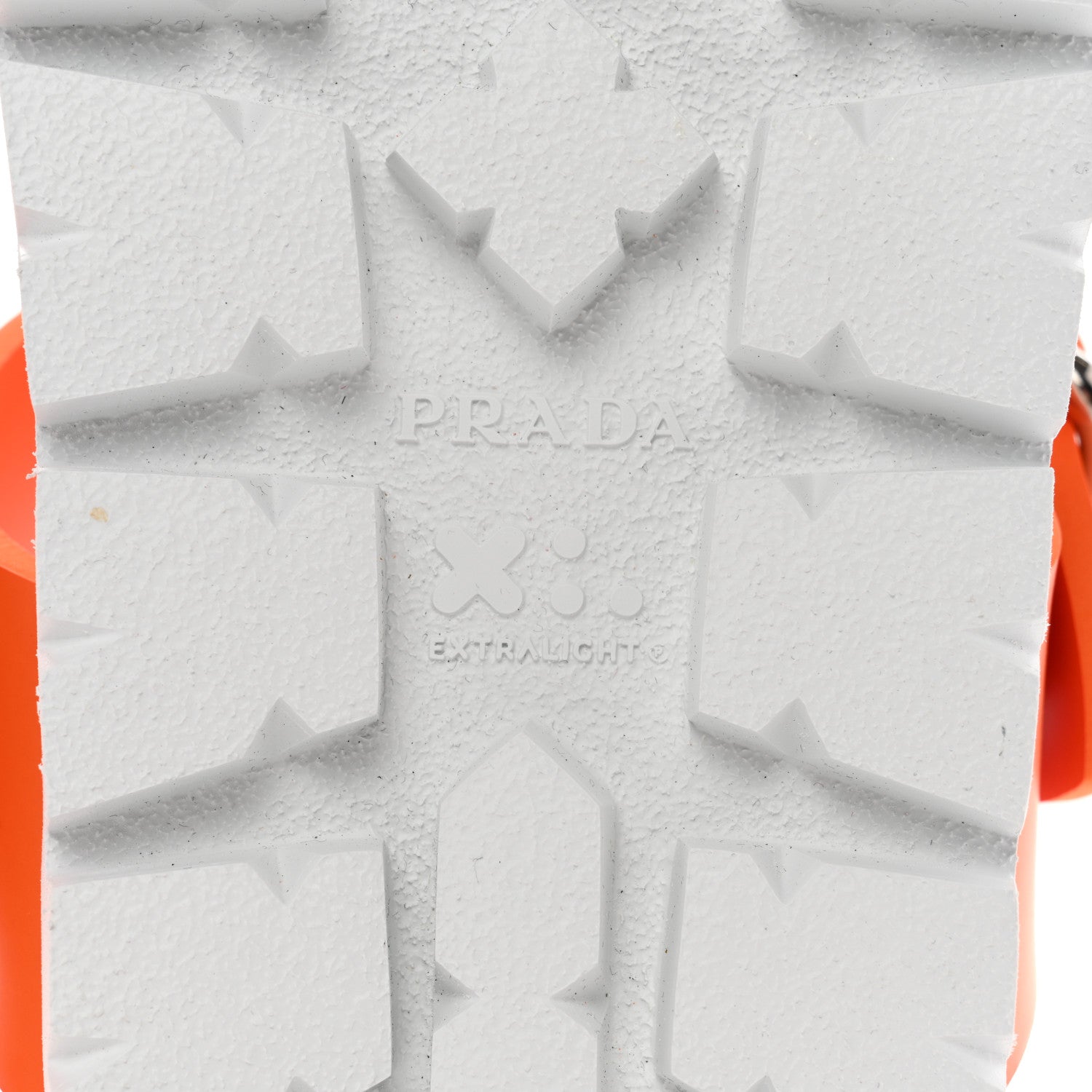 Prada EVA Rubber Buckled Lug Sole 20mm Thong Sandals 35 Papaya 8 of 9