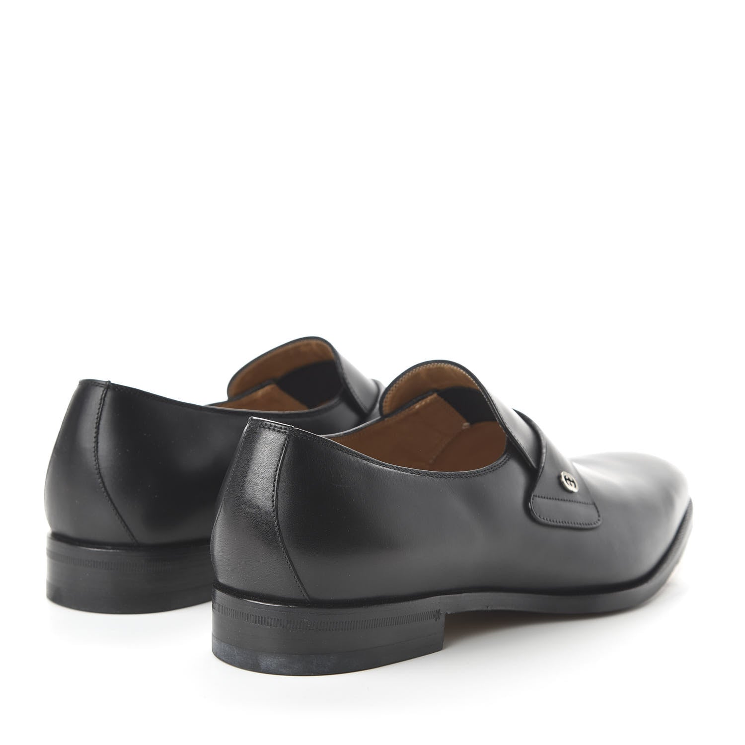 Gucci Calfskin Mens Interlocking GG Loafer 9 Black 4 of 10