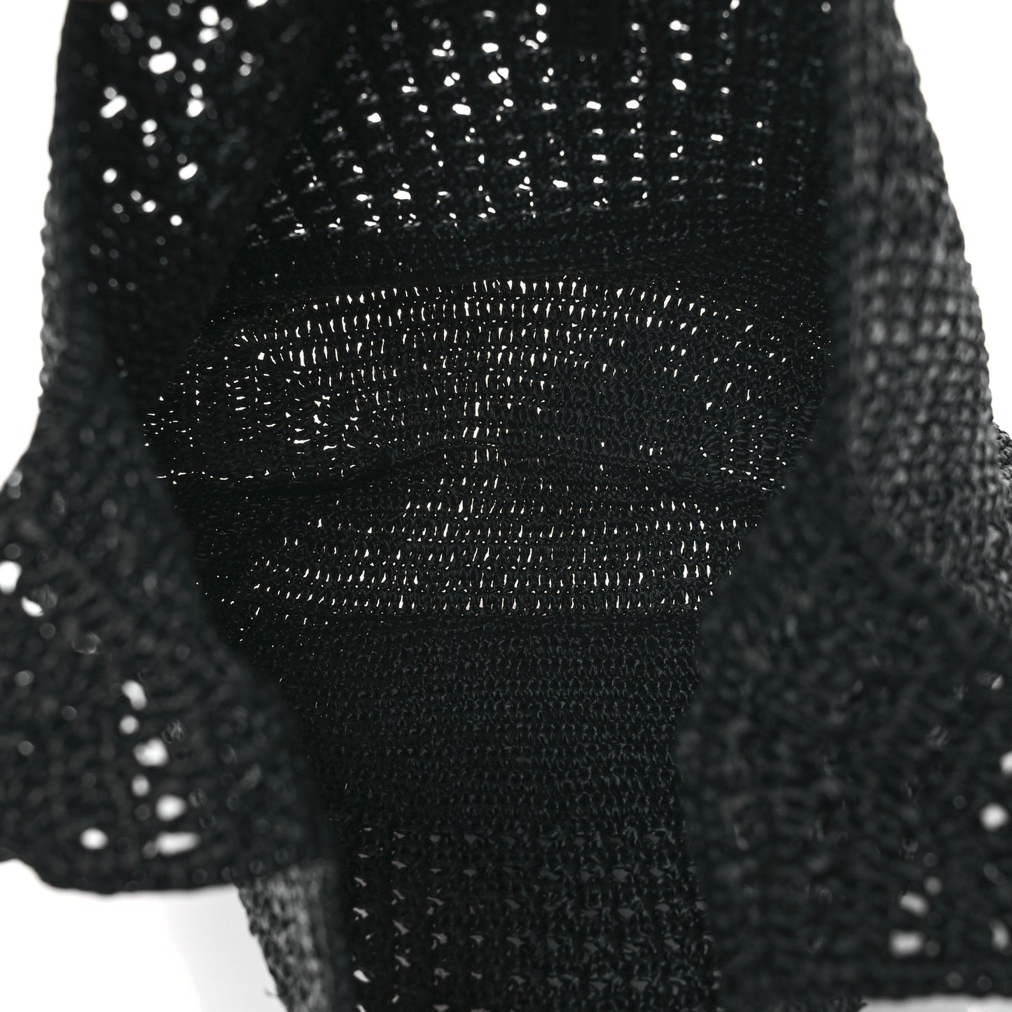 Raffia Monogram Le 5 A 7 Medium Tote Black