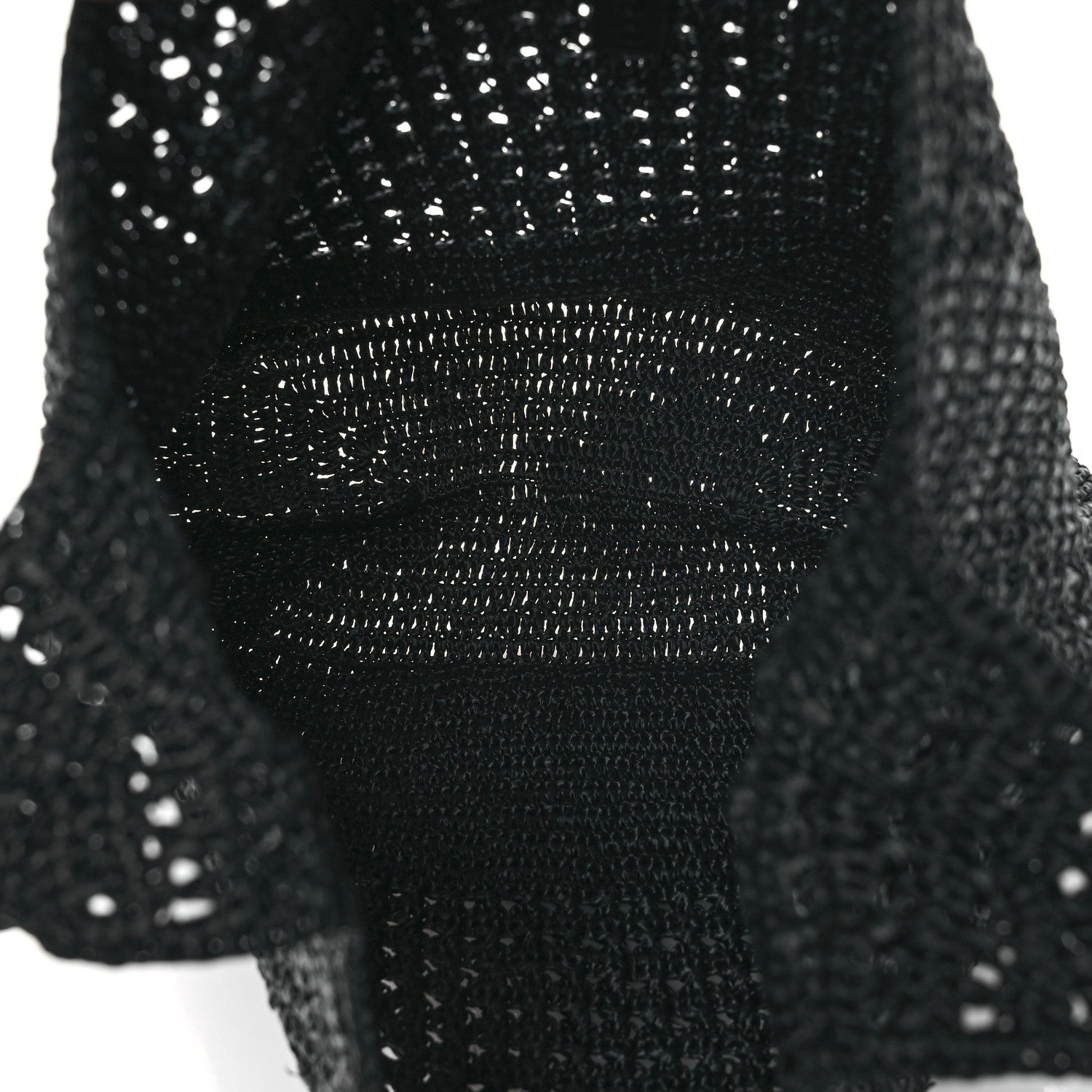 Saint Laurent Raffia Monogram Le 5 A 7 Medium Tote Black 5 of 10