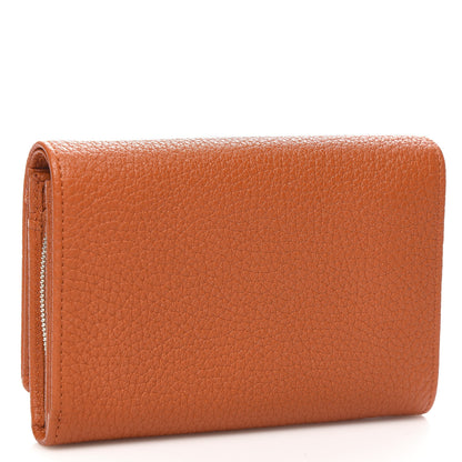 Mulberry Soft Grain Calfskin French Purse Wallet Pumpkin 3 of 8