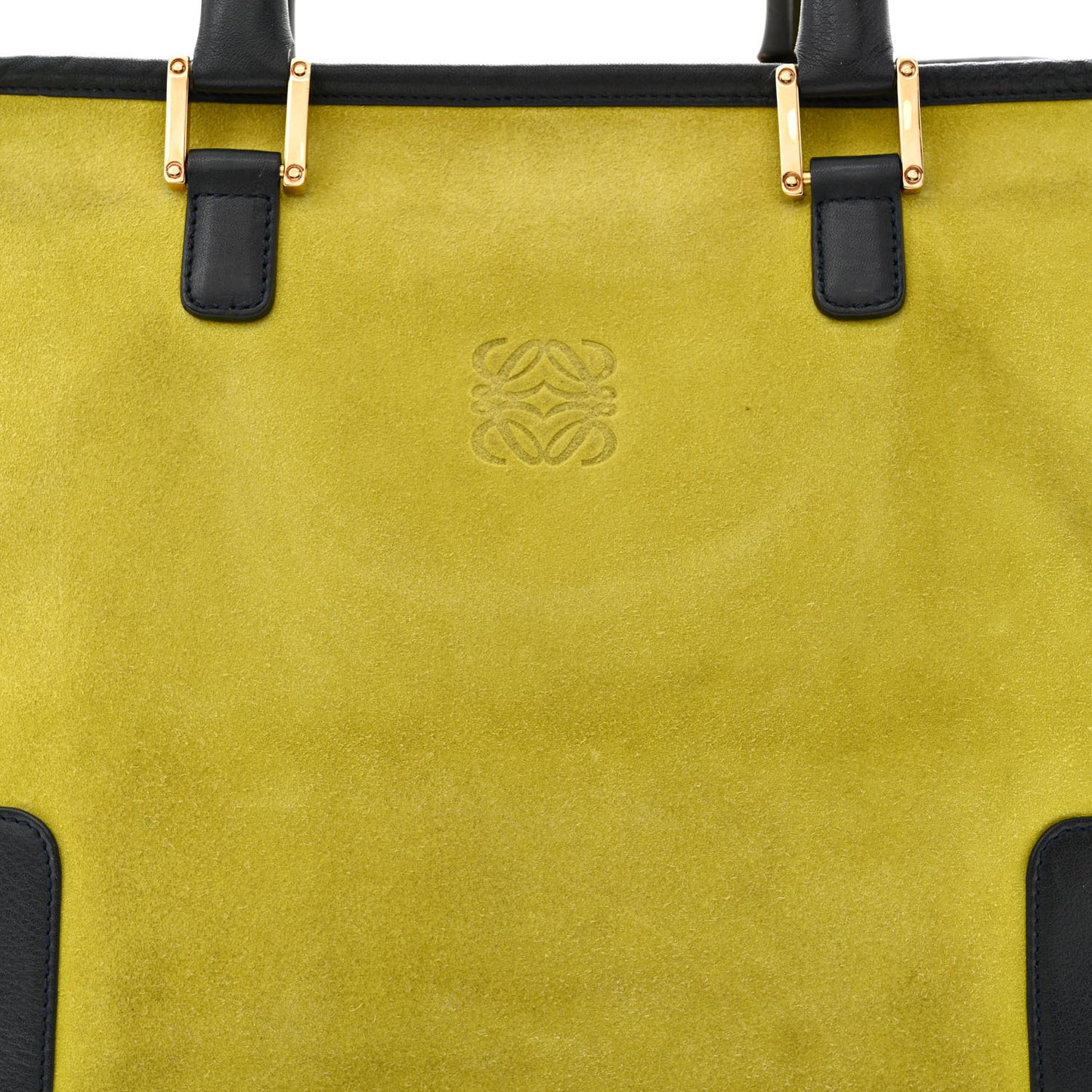 Suede Calfskin Amazona Yellow Black