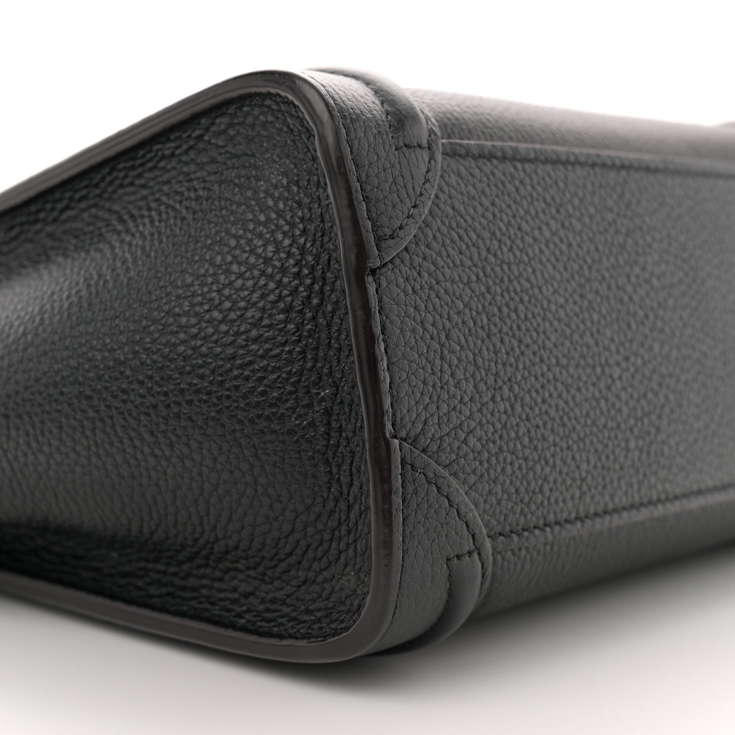 Celine Drummed Calfskin Nano Luggage Black 8 of 10