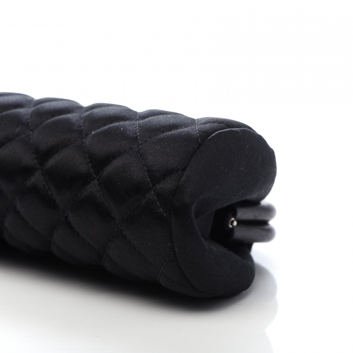 Chanel Satin Quilted Timeless Clutch Black 9 of 9