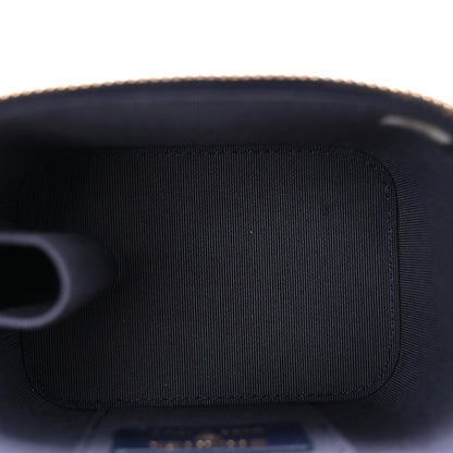 Chanel Caviar Quilted Mini Vanity Case With Chain Navy Blue 5 of 11