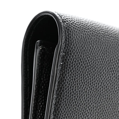 Saint Laurent Grain de Poudre Uptown Chain Wallet Black 12 of 12