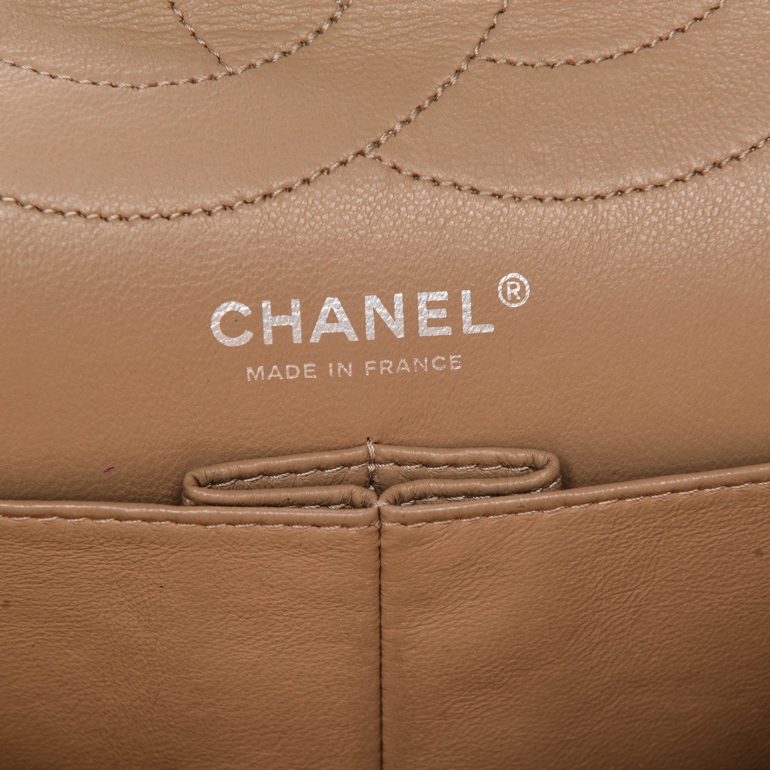 Chanel Distressed Patent Quilted 2.55 Reissue 227 Flap Beige 6 of 12