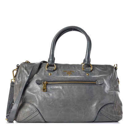 Prada Vitello Shine Shopping Satchel Avio 1 of 14