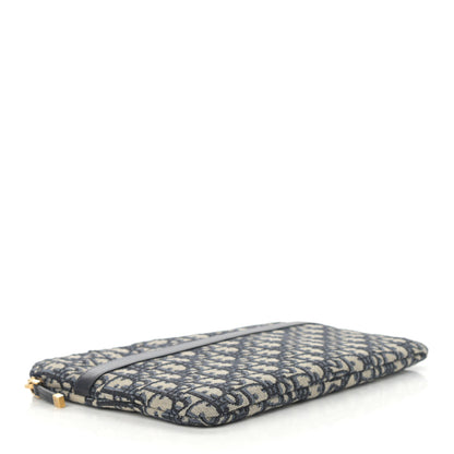 Christian Dior Oblique Pouch Clutch Blue 3 of 6