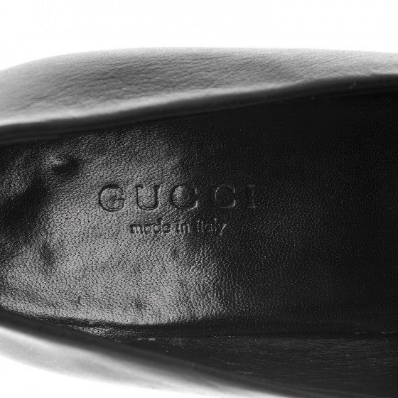 Calfskin GG Buckle Pumps 36 Black