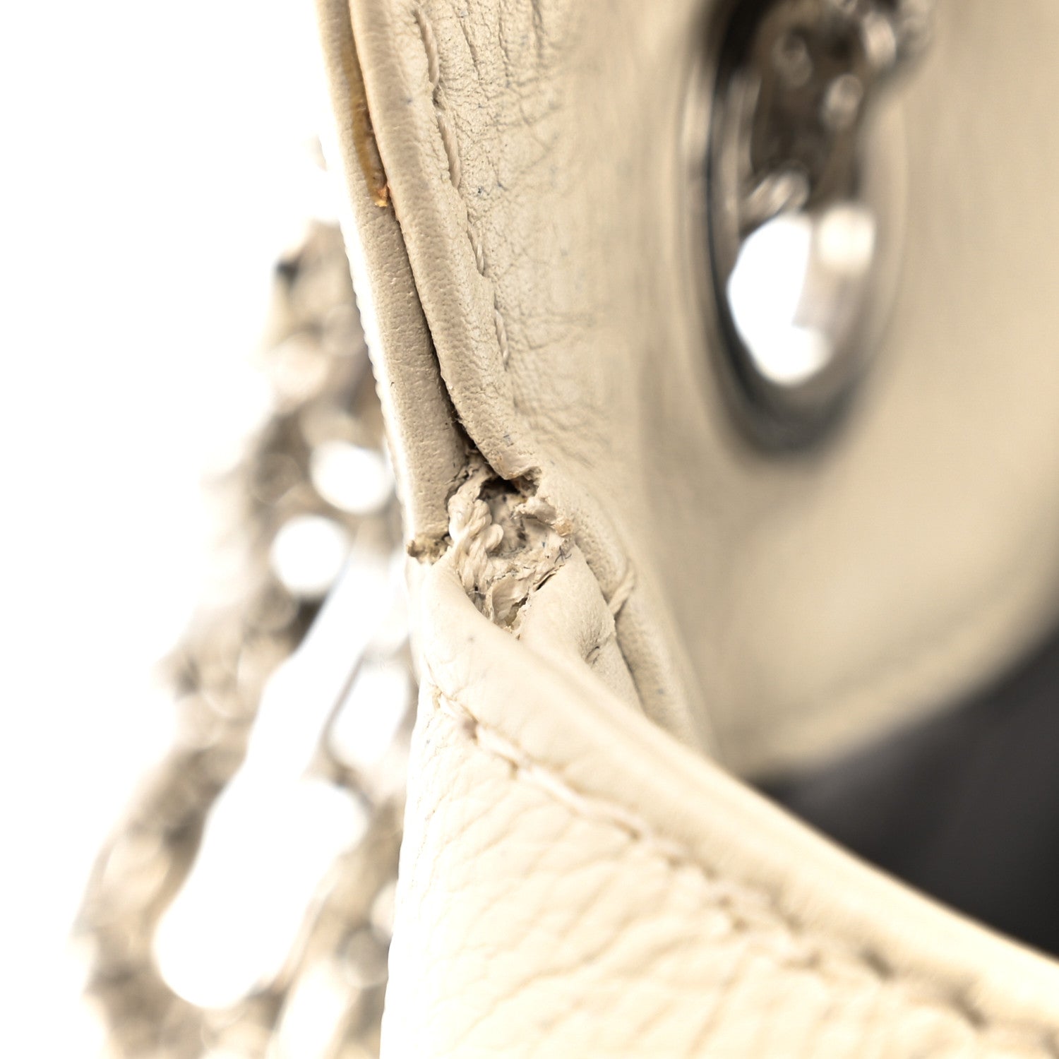 Chanel Calfskin Mademoiselle Lock Bijoux Chain Flap White 11 of 14