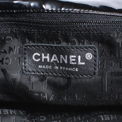 Chanel Vinyl XL Coco Cabas Black 6 of 8