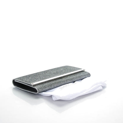 Jimmy Choo Lame Glitter Maia Clutch Grey 4 of 7