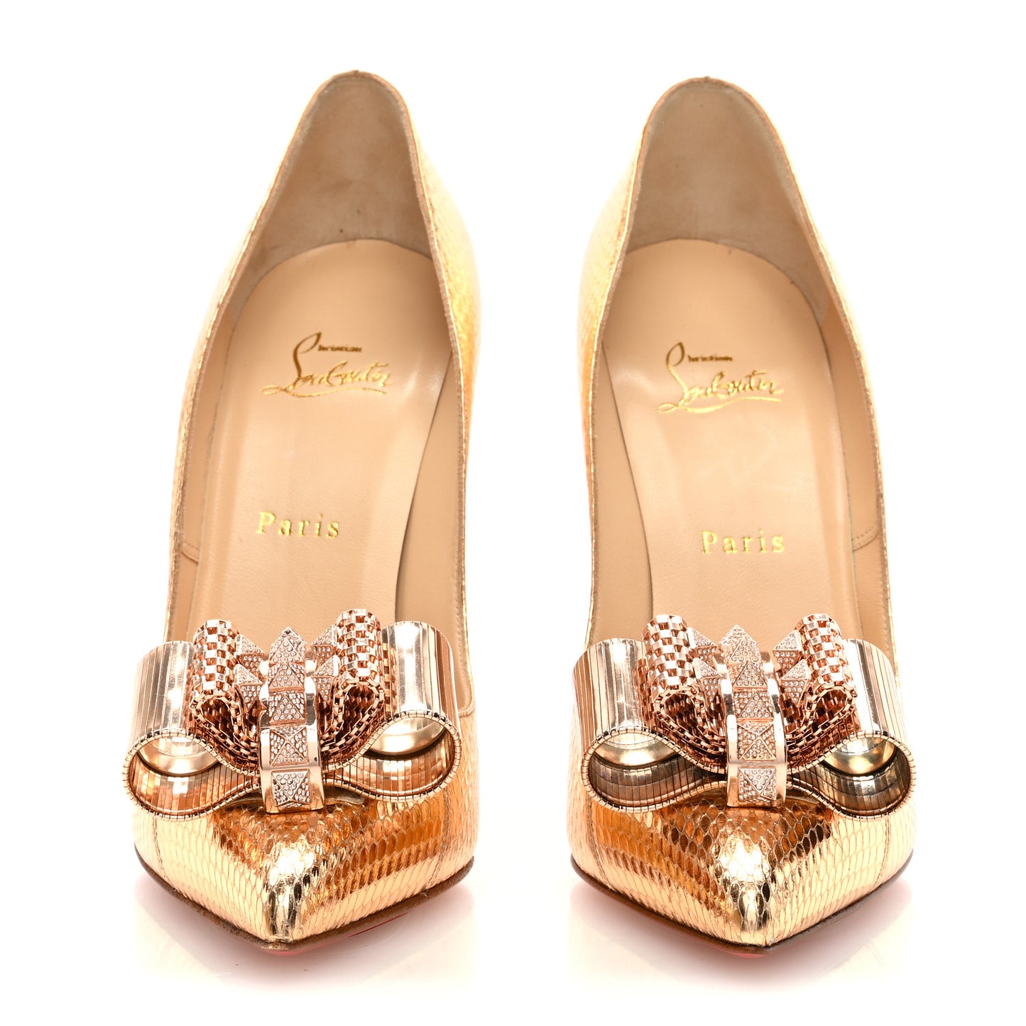 Ayers Metal Nodo Bow 120 Pumps 39 Gold