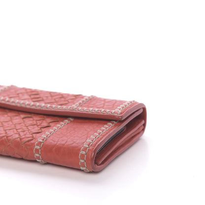 Bottega Veneta Lambskin Intrecciato Continental Wallet Pompei 8 of 8