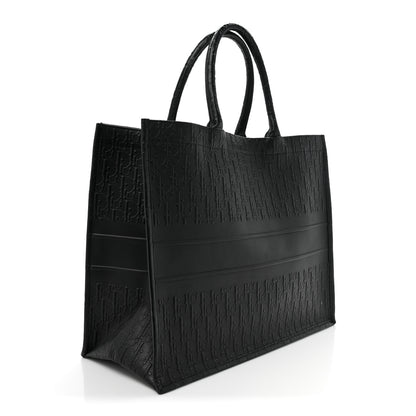 Christian Dior Oblique Calfskin Embossed Large Book Tote Black 3 of 13