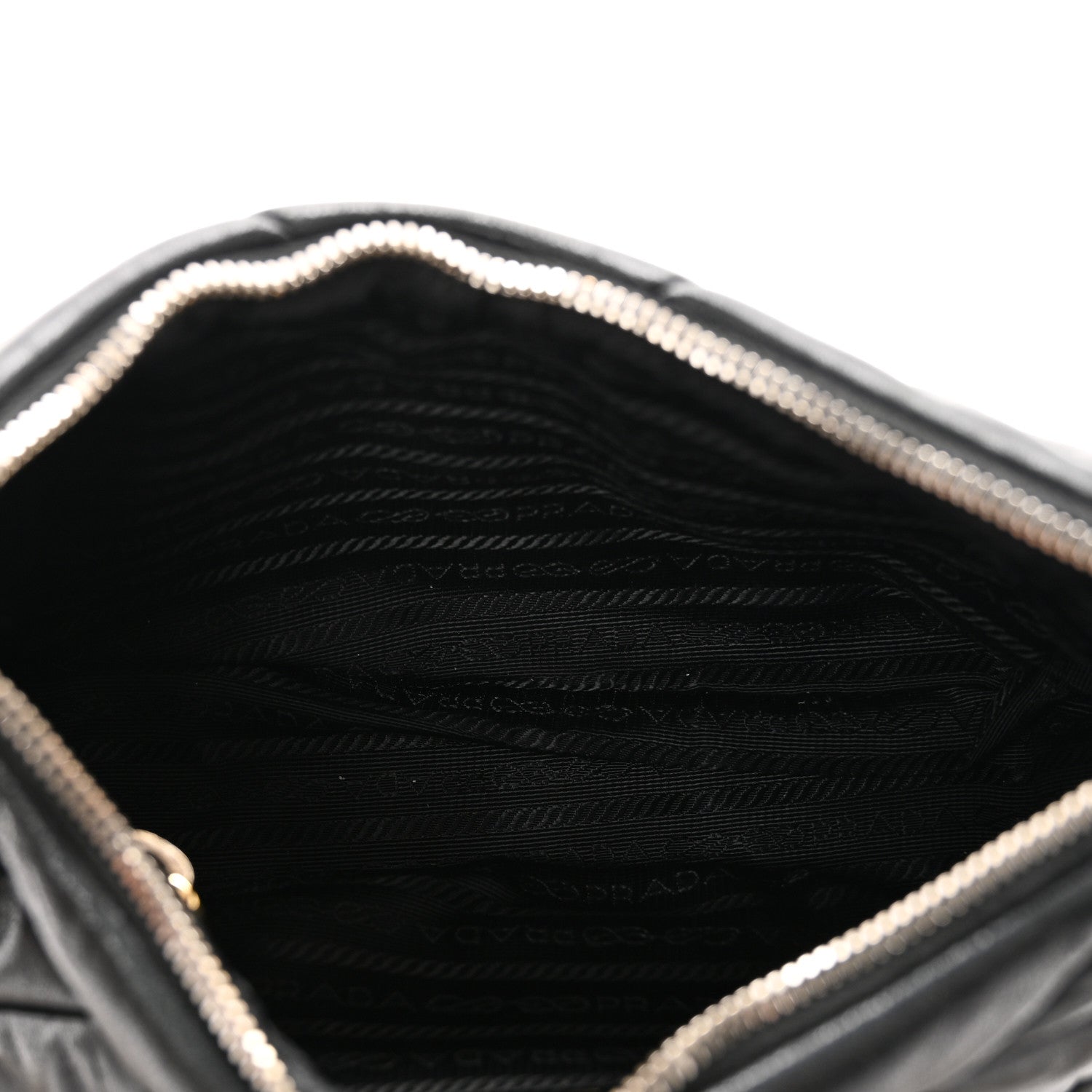 Prada Nappa Re-Nylon Triangle Quilted Patchwork System Shoulder Bag Black 5 of 9