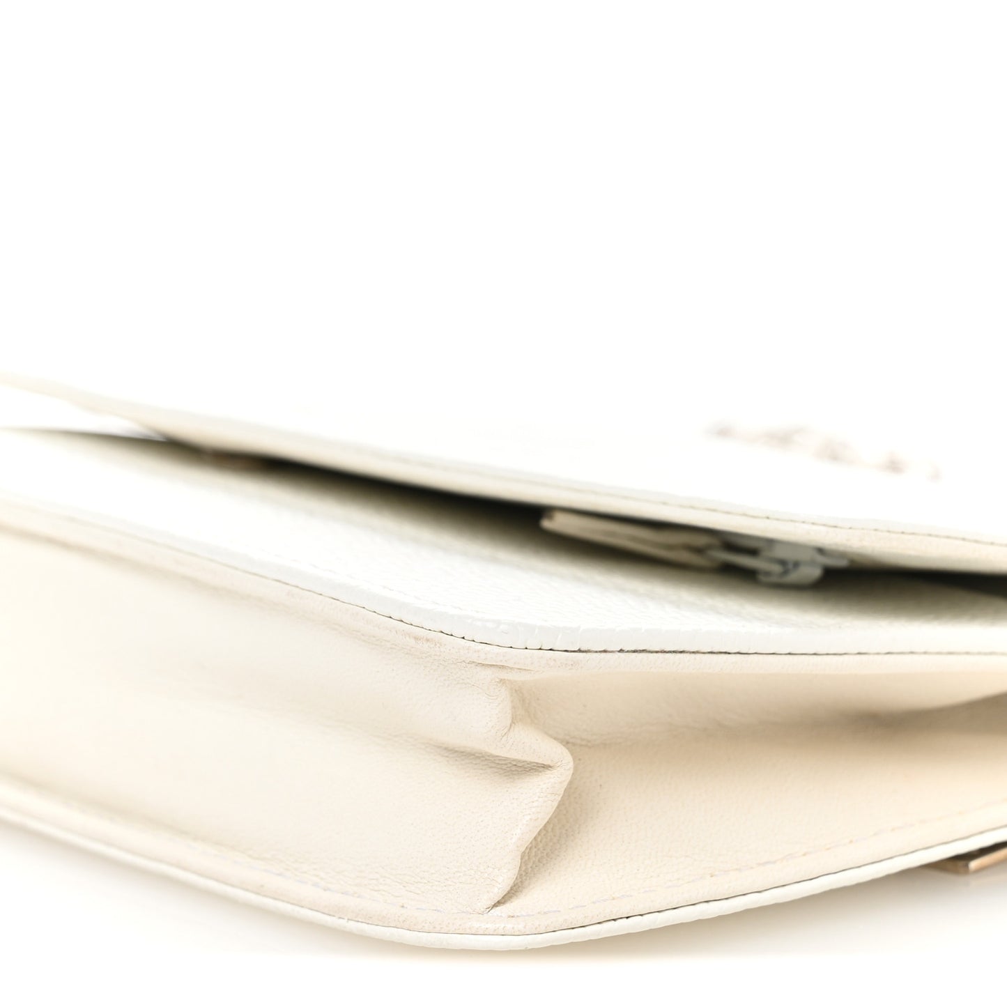 Caviar Timeless CC Wallet on Chain WOC White