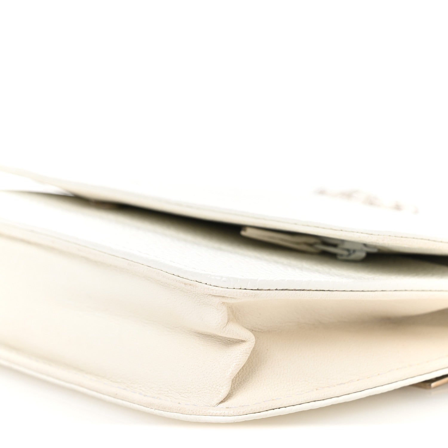 Chanel Caviar Timeless CC Wallet on Chain WOC White 11 of 11