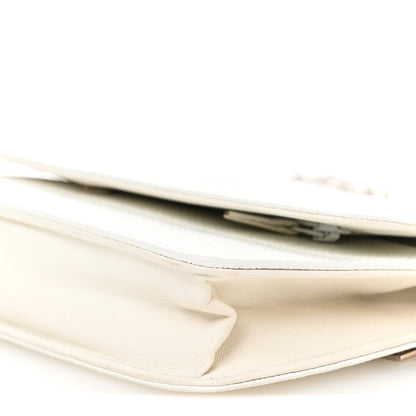 Chanel Caviar Timeless CC Wallet on Chain WOC White 11 of 11