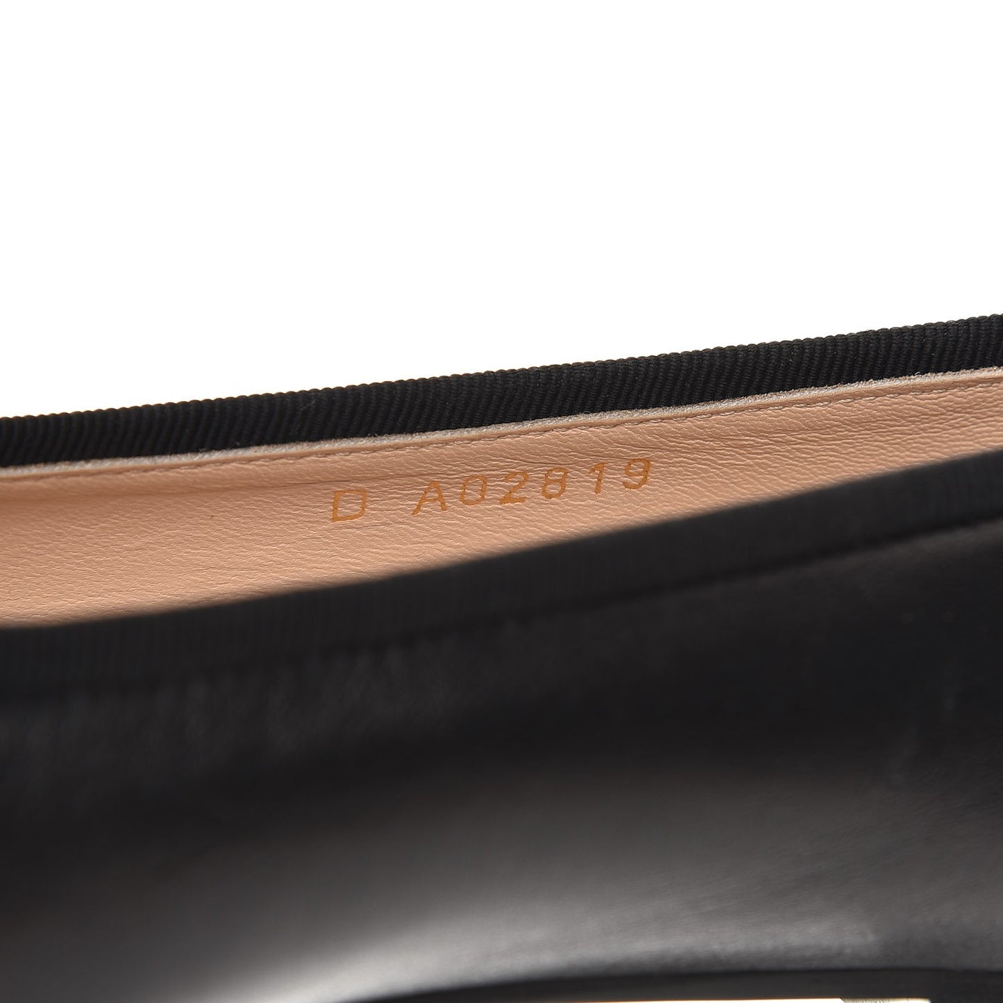 Lambskin Patent Cap Toe Ballerina Flats 40.5 Black