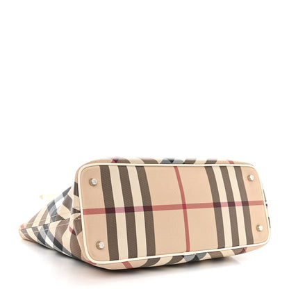 Burberry Nova Check Large Nickie Tote White 4 of 16