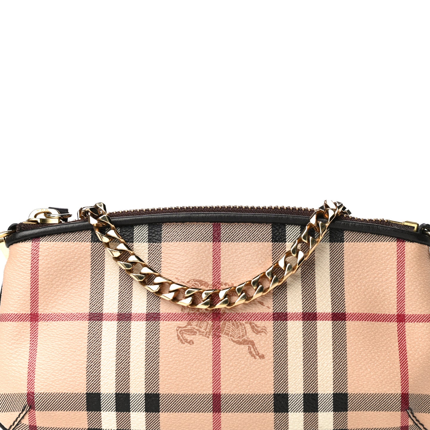 Haymarket Check Clara Pochette Chocolate