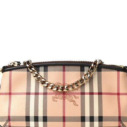 Burberry Haymarket Check Clara Pochette Chocolate 8 of 10