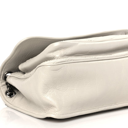Saint Laurent Crinkled Calfskin Matelasse Monogram Medium Niki Chain Satchel Ivory 7 of 8
