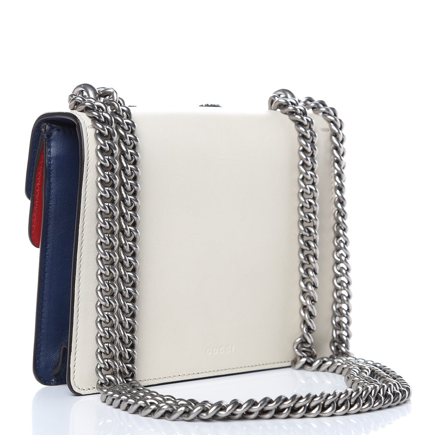 Calfskin Crystal Snake Embroidered Mini Dionysus Shoulder Bag Mystic White Hibiscus Red Blue Agata