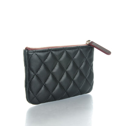 Chanel Lambskin Quilted Small Cosmetic Case Black 3 of 7