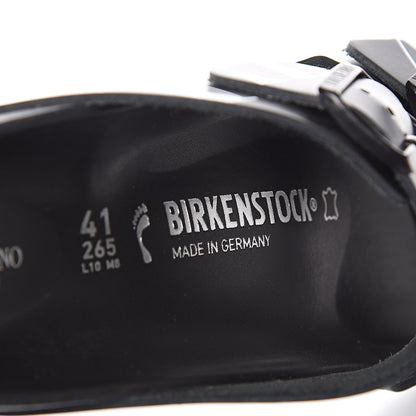 Valentino Garavani Calfskin VLTN Birkenstock Slide Sandals 41 Black 7 of 9