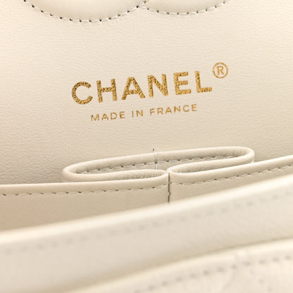 Chanel Caviar Quilted Small Double Flap White 6 of 10