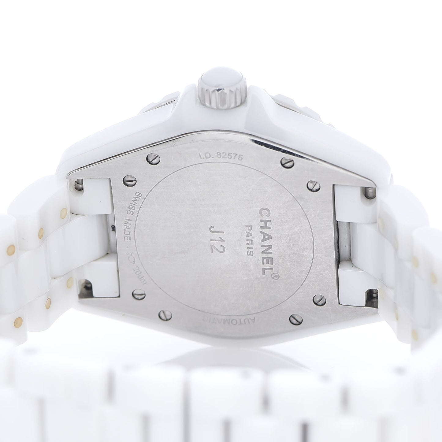 Stainless Steel Ceramic 38mm J12 Automatic Watch White