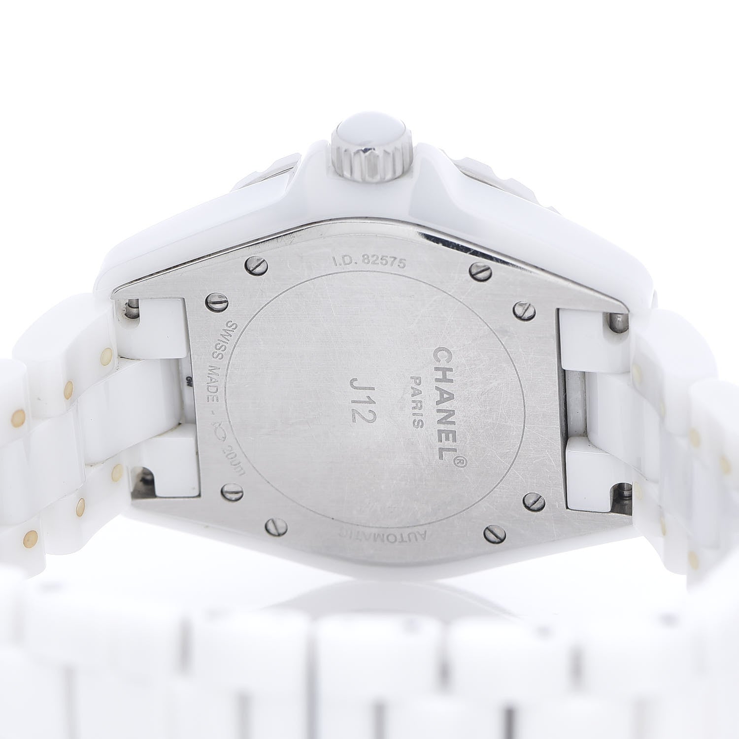 Chanel Stainless Steel Ceramic 38mm J12 Automatic Watch White 4 of 4