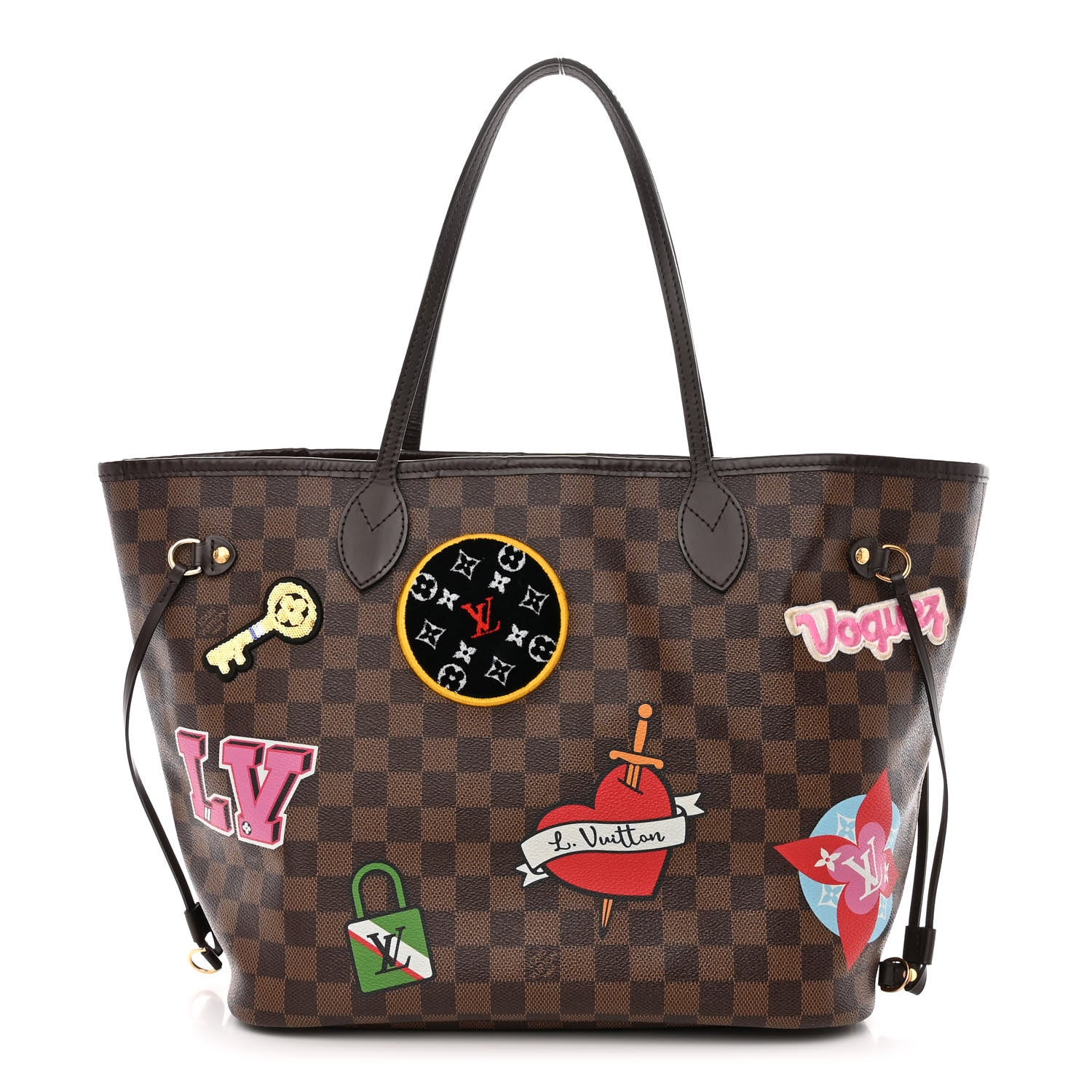 Louis Vuitton Damier Ebene Travel Stickers Neo Neverfull MM 3 of 15
