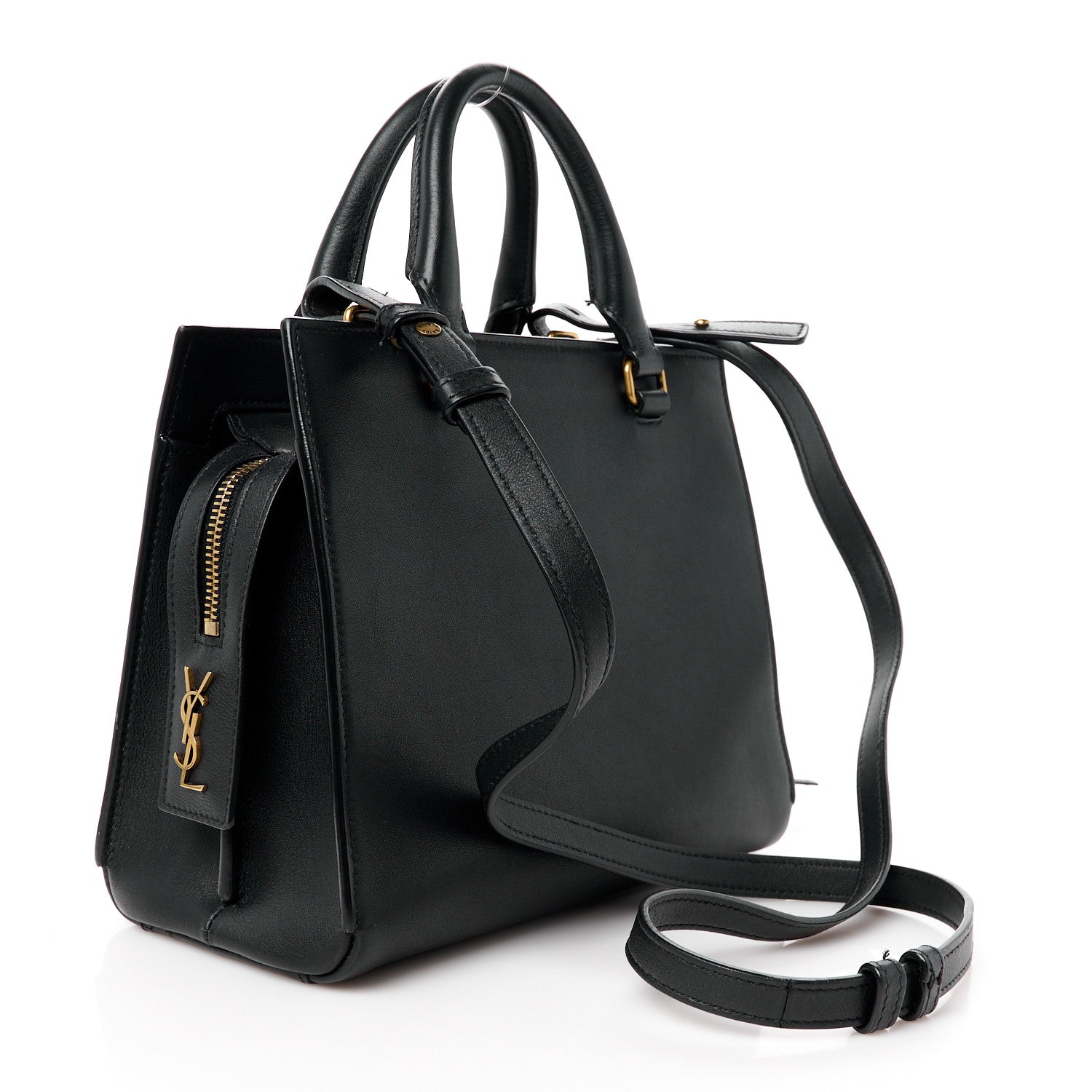 Saint Laurent Smooth Calfskin Small East Side Tote Black 4 of 18