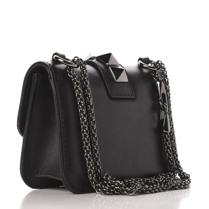 Valentino Garavani Vitello Mini Glam Lock Rockstud Flap Black 3 of 10