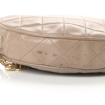 Chanel Lambskin Quilted Round Tassel Crossbody Bag Beige 11 of 15