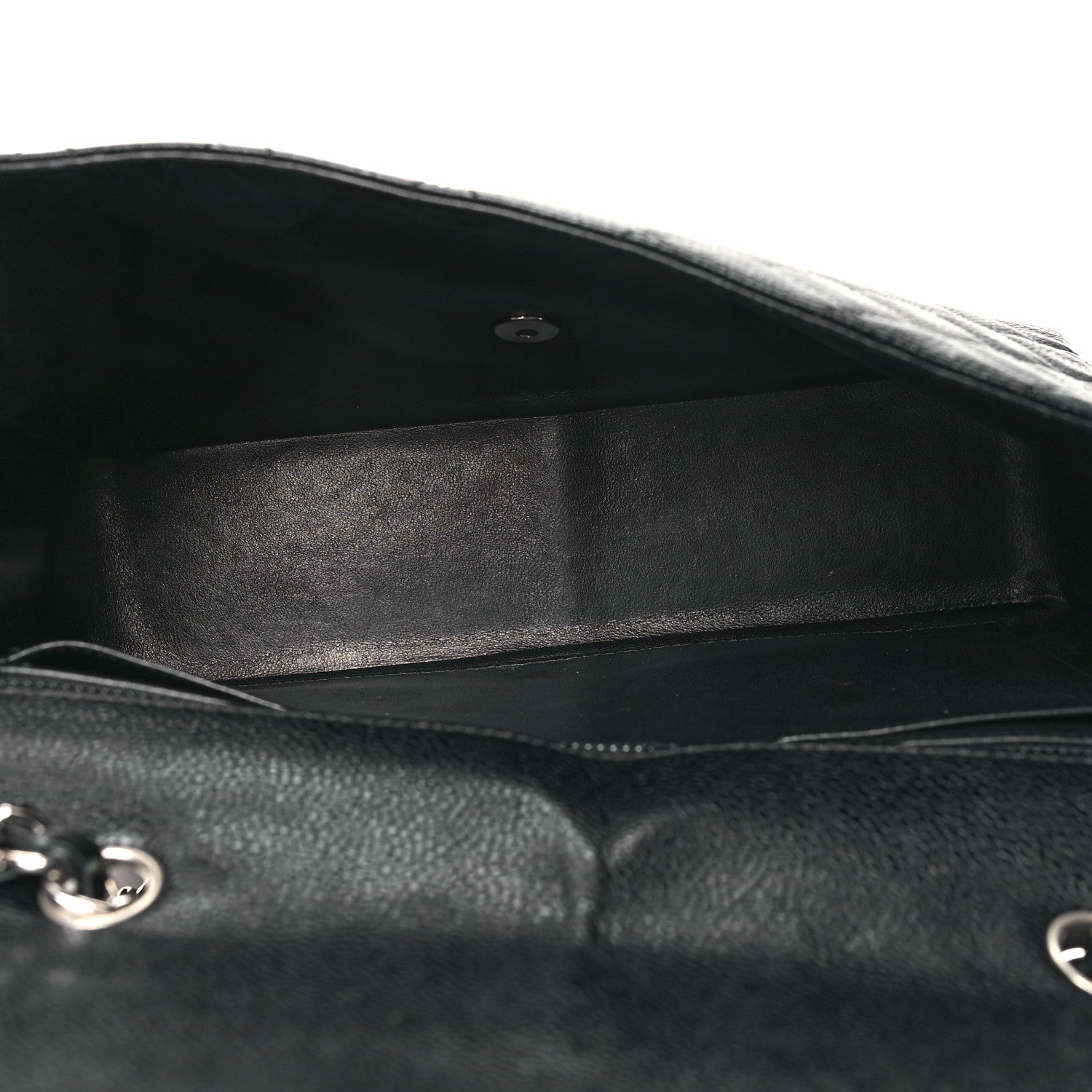 Chanel Caviar Quilted Jumbo Single Flap Black 5 of 12